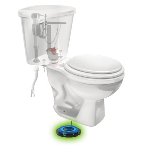 Connected Toilet Tank Repair Kits Flush Valve Outlet Valve Toilet Fittings 