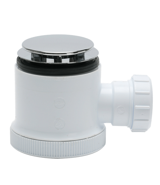 ZB36315DB Shower Trap with 75mm Chrome Dome, 85mm Chrome Flange, 40mm