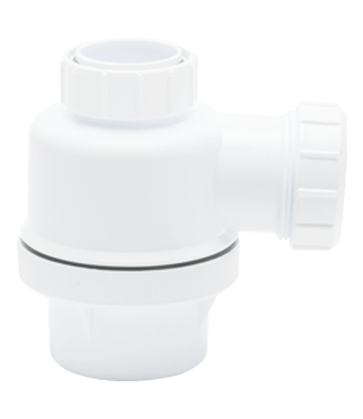 ZB37053DB Fixed Height Bottle Trap 76mm seal, AntiVac, 40mm Inlet