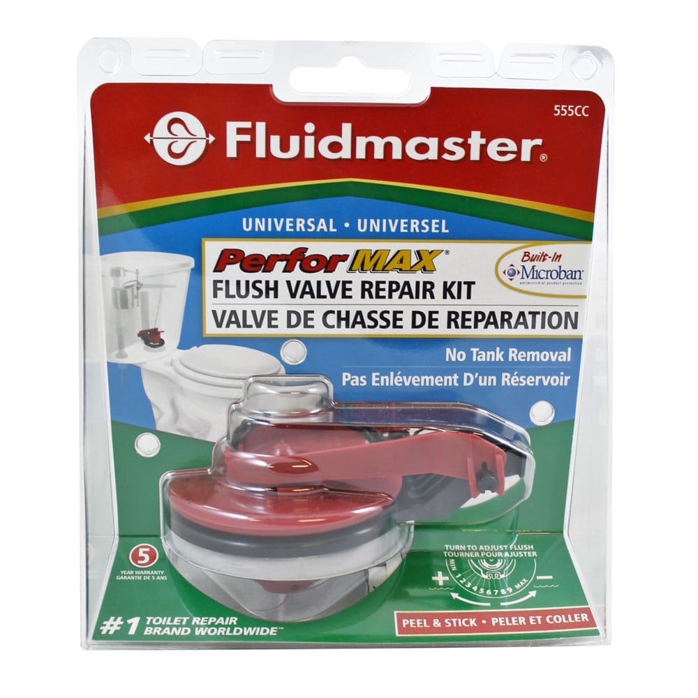 Fluidmaster 555C Universal PerforMAX Flush Valve Repair Kit Adjustable Flush NEW 